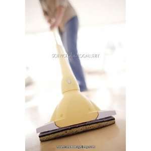  Woman mopping Framed Prints