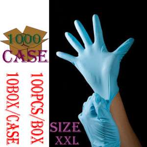 1000 Nitrile Disposable Gloves Powder Free No Vinyl XXL  