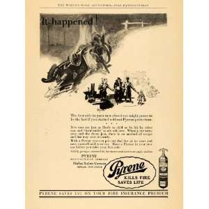  1924 Ad Pyrene Newark Fire Extinguisher Car Accident 