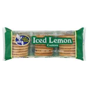 Little Dutch Maid Iced Lemon Cookie, 12 Ounce (Pack of 12):  