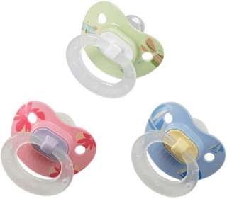 NUK 2 Pack Designer Pull BPA Free Silicone Pacifier, Baglet, Size 2, Colors May Vary