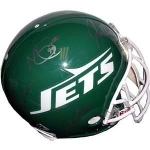  New York Jets Sack Exchange Autographed Helmet with 4 