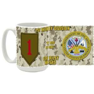 Army 1st Infanrty Division Coffee Mug  Kitchen 