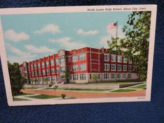 North Junior High School. Sioux city, Iowa. Fine vintage 1940s scene 
