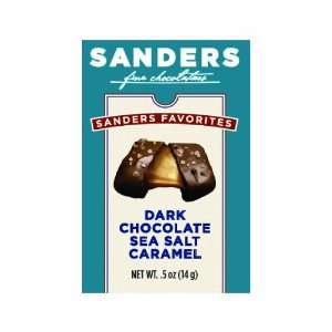 Sanders Favorites Dark Chocolate Sea Salt Caramels, 0.5 Ounce, 48 