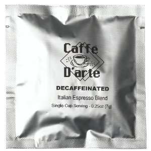 Caffe Darte Decaf Italian Espresso Blend, 0.25 Ounce Single Serve 