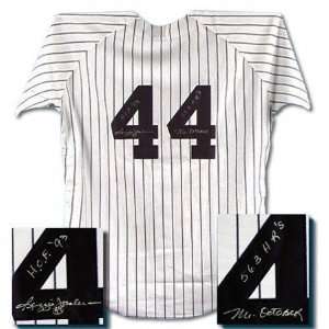 Reggie Jackson New York Yankees Autographed Stats Jersey:  