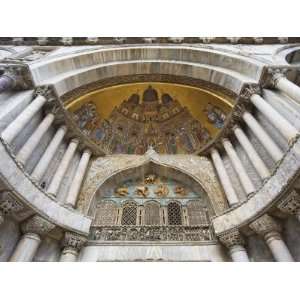  Carvings and Facade Mosaics on St. Marks Basilica, Venice 