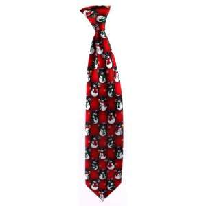  Christmas Snowman Squares Ties / Red
