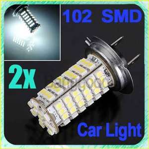 H7 12V 102 3528 SMD LED Head Light Bulb Lamp White  