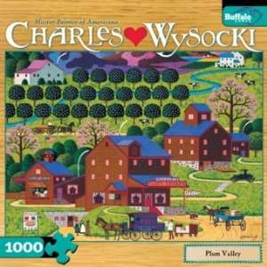    1000 Piece Charles Wysocki Plum Valley Jigsaw Puzzle Toys & Games