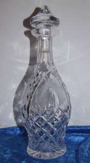 Vintage Waterford Shannon Jubilee Cut Glass Crystal Wine Decanter 