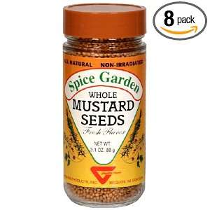 Spice Garden Mustard Seed, Whole, 3.1 Ounce Jar (Pack of 8)  
