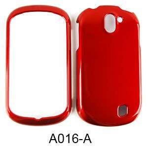  SHINY HARD COVER CASE FOR LG DOUBLEPLAY C729 DARK RED 