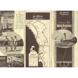   De Manana Hotel Brochure La Jolla California 1930s 
