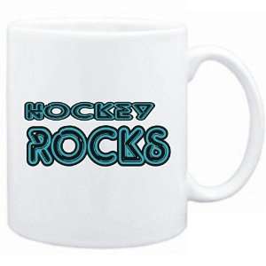  New  Hockey Rocks !  Mug Sports: Home & Kitchen