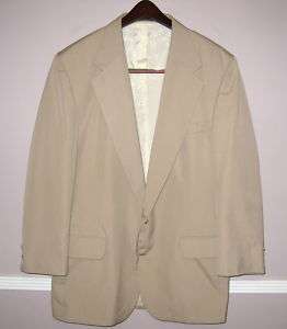 Mens GRANBY CLUB Collection Khaki Suit Coat Size 42  