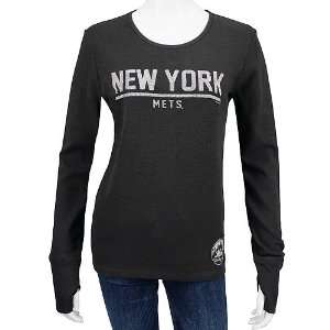  New York Mets Womens Subzero Waffle T Shirt Sports 