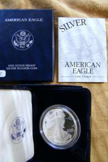 2003 American Proof Silver Eagle Coin, In Original Mint Packaging with 