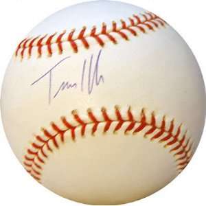  Autographed Travis Hafner MLB Baseball (UDA): Sports 