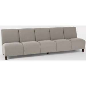  5 Seat Armless Sofa in Standard Fabric or Vinyl 