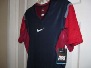Nike Pro Compression USA Vapor Training Soccer Shirt DRI FIT Cross NEW 