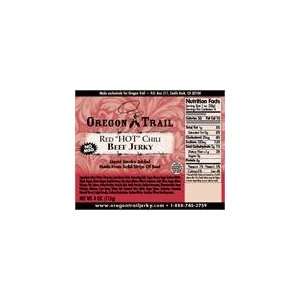 Oregon Trail Red Hot Chili Beef Jerky 1/4 Lb.  Grocery 