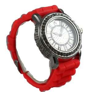  Glammed Out Geneva Coral Surrounding Crystal Face Ceramic Look 