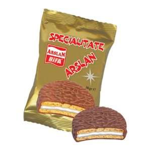 Chocolate Romanian Cookie Biscuit with Cream Filling (Arslan Bifa 