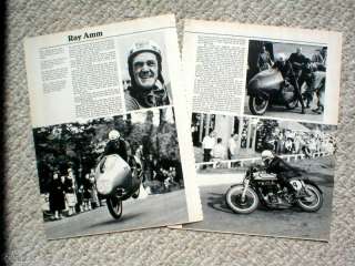 Old RAY AMM MOTORCYCLE Racing Article/Photo’sNORTON  