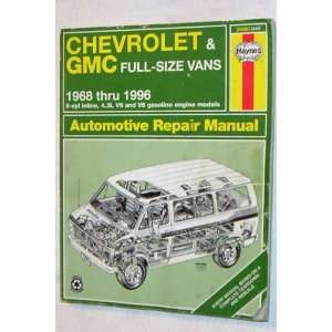  Chevrolet & GMC Full size vans 1968 thru 1996 (Haynes 