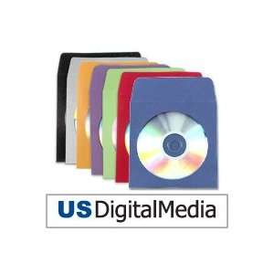  USDM Paper CD/DVD Sleeve Blue W/ Window & Flap 