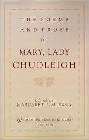 The Poems and Prose of Mary, Lady Chudleigh, (0195083601), Mary 