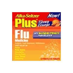  Alka Seltzer Plus Flu Medicine, Honey Orange Effervescent 