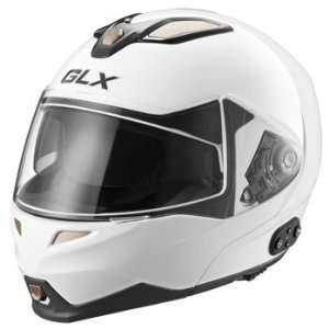   Full Face Modular Flip Up Motorcycle Helmet White XX Large: Automotive