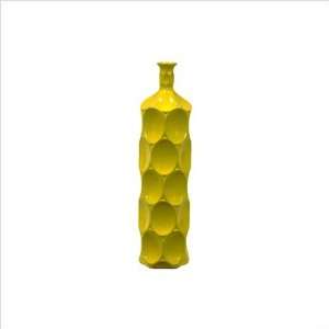 Urban Trends 20501 / 20502 Yellow Ceramic Bottle Size Medium