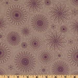 44 Wide Mrs. Marchs Collection Modern Style Abstract Purple Fabric 