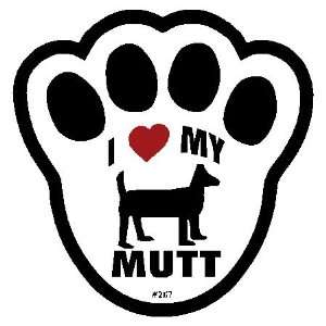  Paw Prints Suction Cup Signs   Mutt