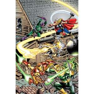  Avengers #16 Cover Thor, Iron Man, Firestar, Thunderball 
