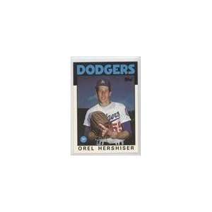   1986 Topps Tiffany #159   Orel Hershiser UER/5000 Sports Collectibles