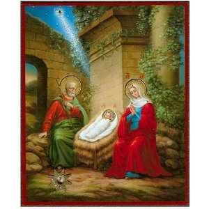  Icon of Nativity of Christ, Orthodox Icon 