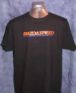 Mazda Mazdaspeed Black T Shirt Miata, 3,6, RX7,RX8  