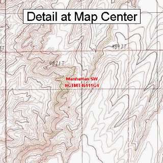  USGS Topographic Quadrangle Map   Manhattan SW, Montana 