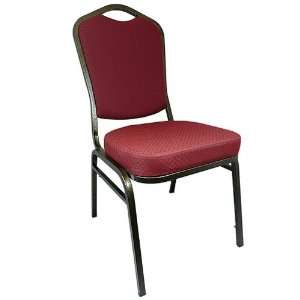  Advantage Burgundy Patterned Banquet Stack Chair: Home 