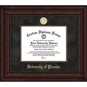  University of Phoenix   Gold Medallion   Suede Mat 