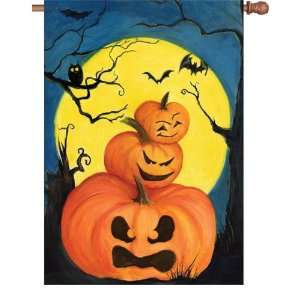  Spooky Jack OLantern Stack Halloween House Flag