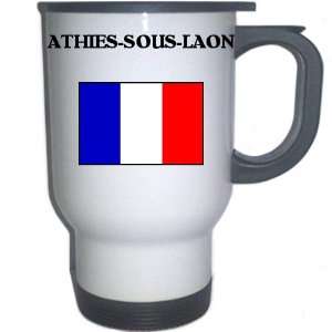  France   ATHIES SOUS LAON White Stainless Steel Mug 