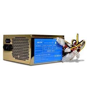   pin Blue LED Fan ATX Power Supply w/SATA & PCIe (Gold) Electronics