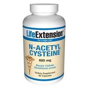  Life Extension N Acetyl Cysteine 600 mg, 60 capsules 