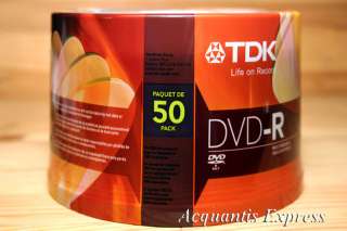 50 TDK 16X DVD R Blank DVDR Media Disc New Sealed /FS ★★★ 020356 